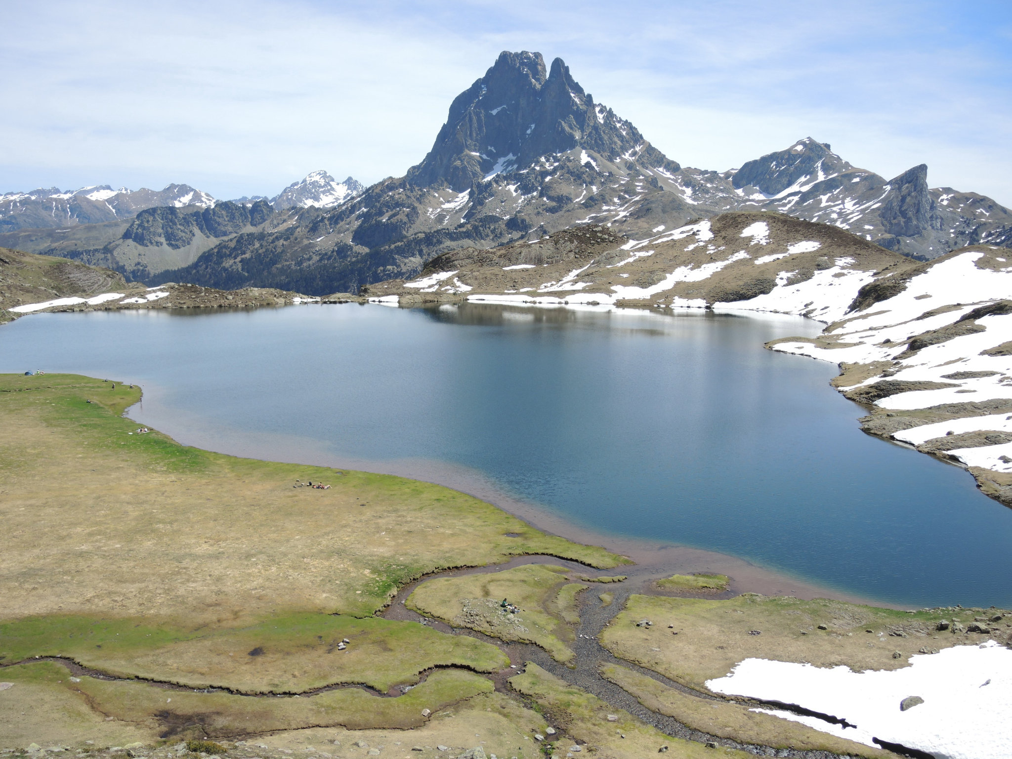 Lac Gentau, panorama depuis le refuge (64)