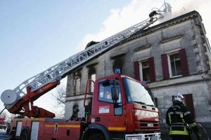 Fronsac une maison détruite par le feu