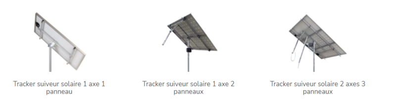 Des trackers solaires pour panneaux