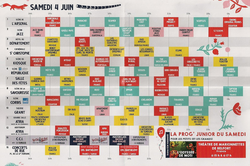 FIMU 2022 Programme Samedi