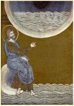 Création, séparation des eaux, Monreale (Sicile), Cathédrale, XIIe
