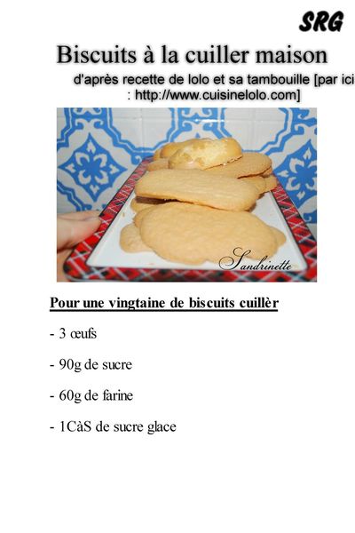 biscuits à la cuiller maison (page 1)