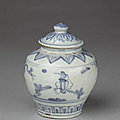 Jar and lid, China, Ming dynasty, <b>Hongzhi</b> period (1488-1505)
