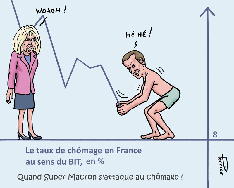 Macron et la courbe du chômage - 18 février 2019