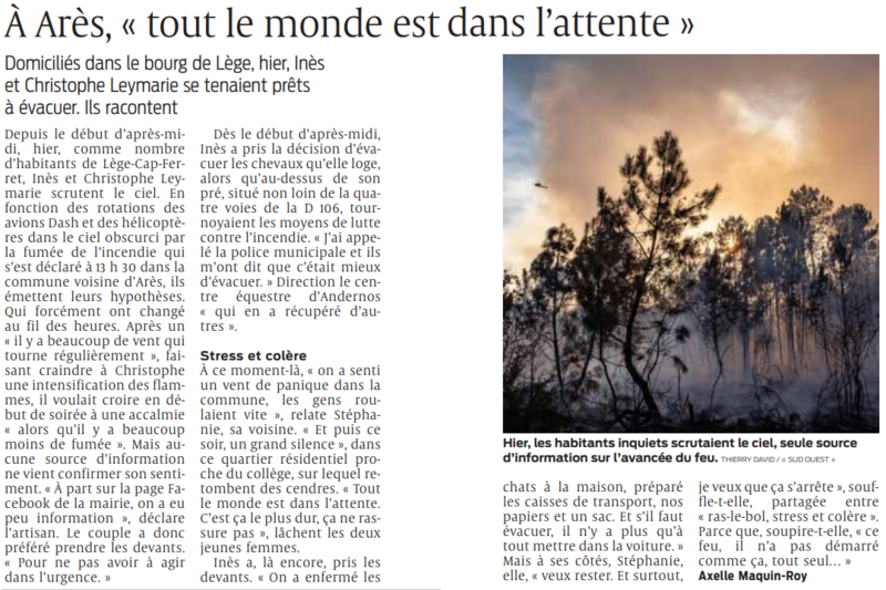 2022 09 19 SO A Arès tout le monde est dans l'attente