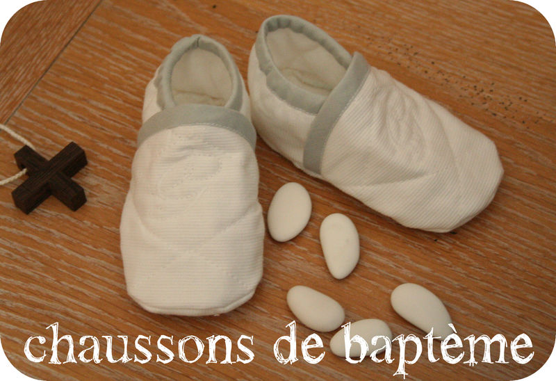 chaussons de baptême
