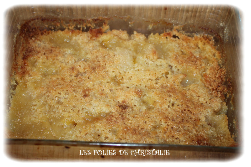 Crumble poires mangue 4