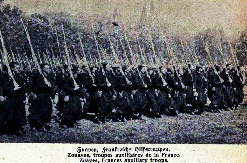 Zouaves auxiliaires troupes