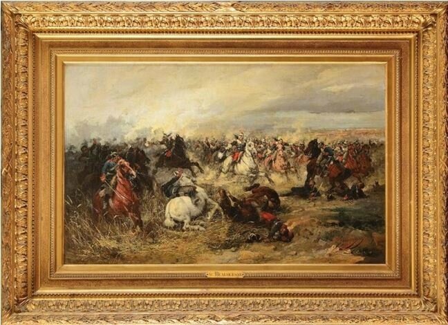 Beauquesne, charge des cuirassiers français, 1870 (1898)