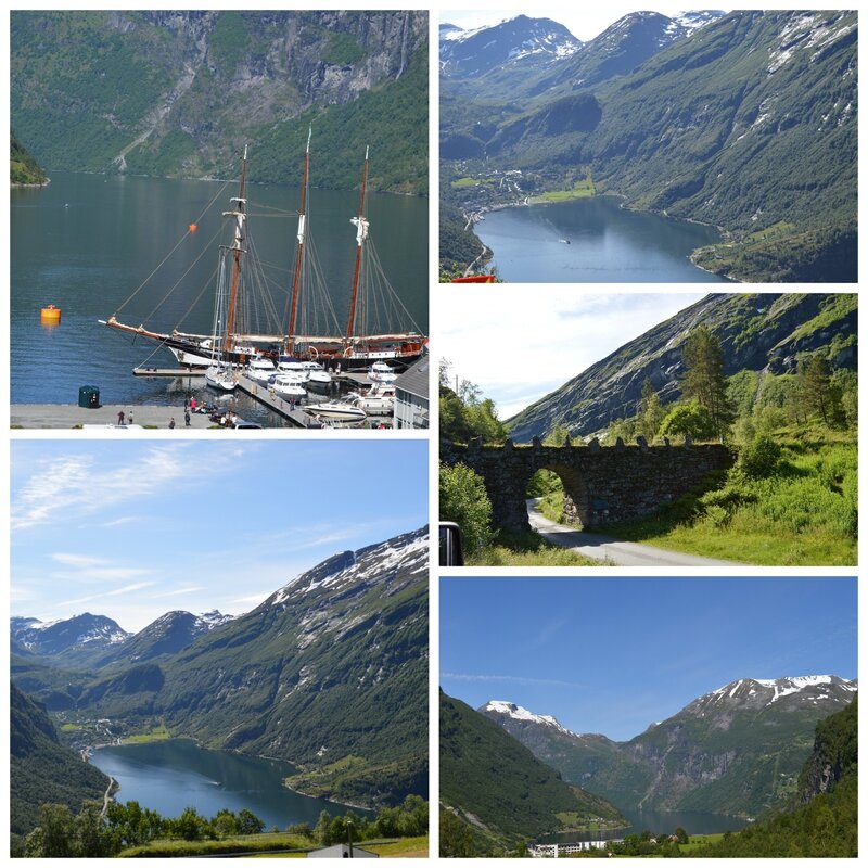 route Geiranger Briksdalsbreen