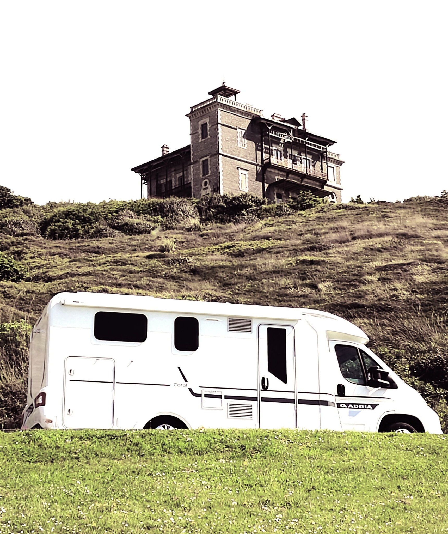 Biarritz, chateau d'Ilbarritz et camping car, hyperfiltres (64)