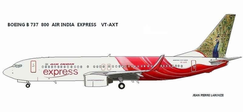 b 737 800 air india VT AXT