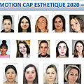 Photo de classe Promotion CAP Esthétique 2020