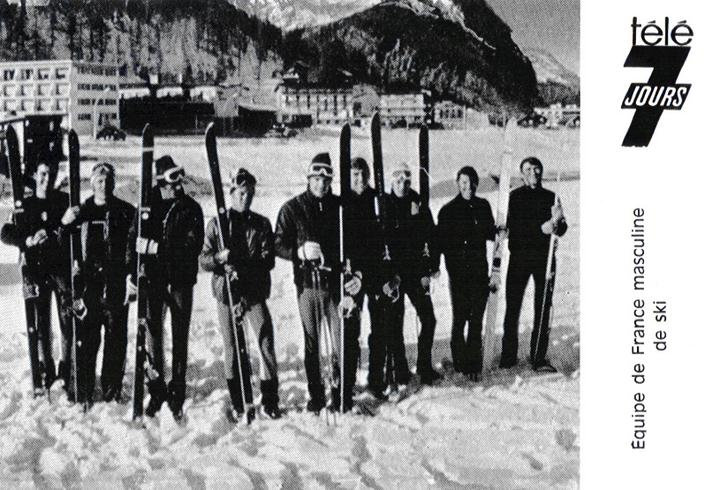 CPM JO 1968 Grenoble Equipe de France Ski Homme