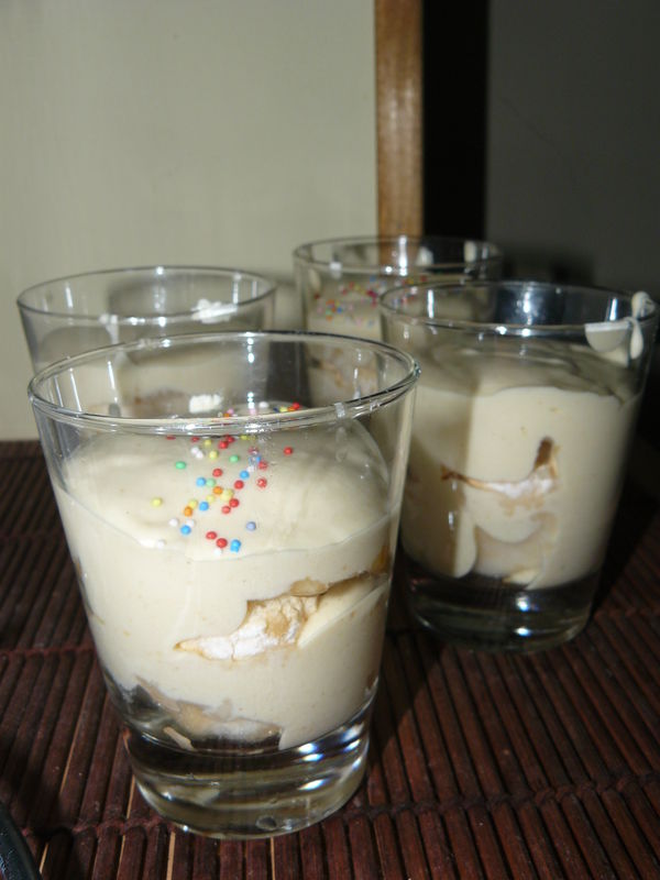 Tiramisu aux poires et beurre de cacahuètes recettes Tiramisu aux poires
