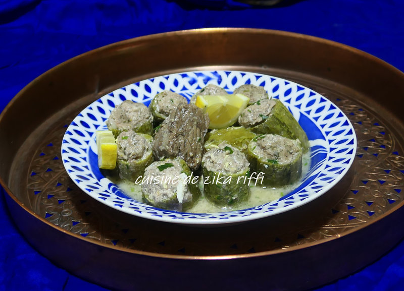 dolma courgettes ou courgettes farcies sauce blanche ou rouge