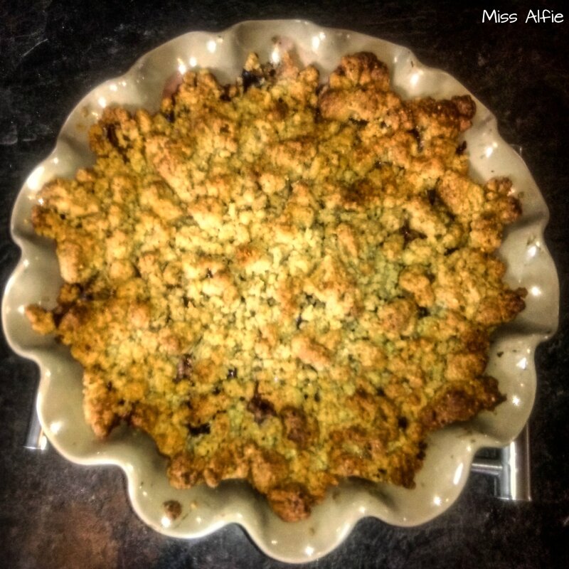 Crumble pommes prunes