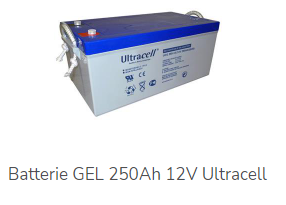 batterie GEL 250Ah 12V Ultracell