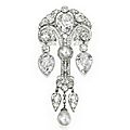 Magnificent Platinum, Natural Pearl and Diamond <b>Corsage</b> Ornament, Circa 1910