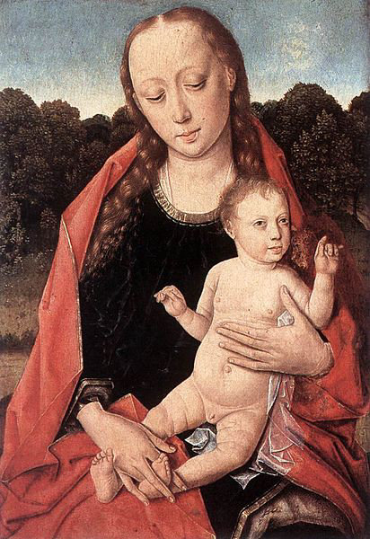 17:Vierge à l’enfant vers 1460, Dirk Bouts, 1420:1475