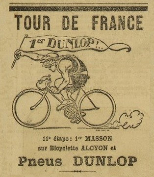 1922 07 16 Tour de France L'Auto 2R Pub Dunlop