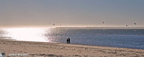Reflet du soleil sur le Bassin d'Arcachon mi-novembre 2010
