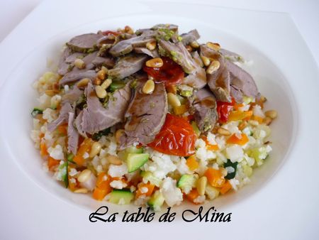 Graffiti de chou fleur comme un taboulé Graffiti de chou fleur comme un taboulé