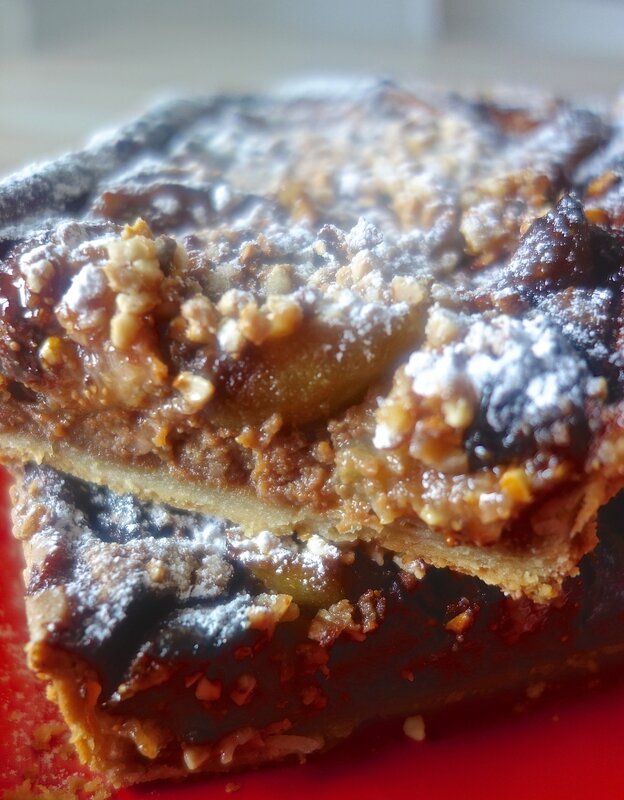 tarte aux figues et au praliné