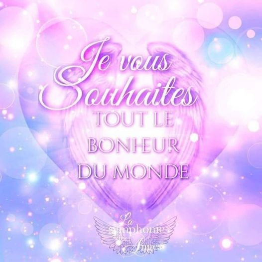 Je vous souhaite tout le bonheur du monde 💜💜💜... Arc en Si Elles