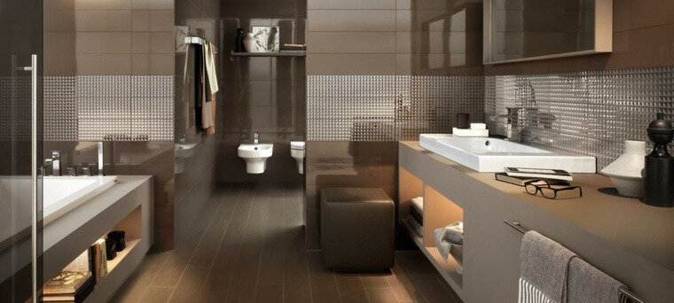 salle-de-bains-moderne-couleur-marron