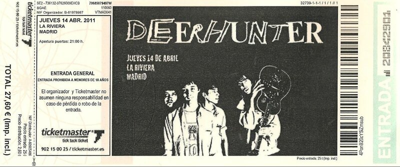 2011 04 Deerhunter La Riviera Billet