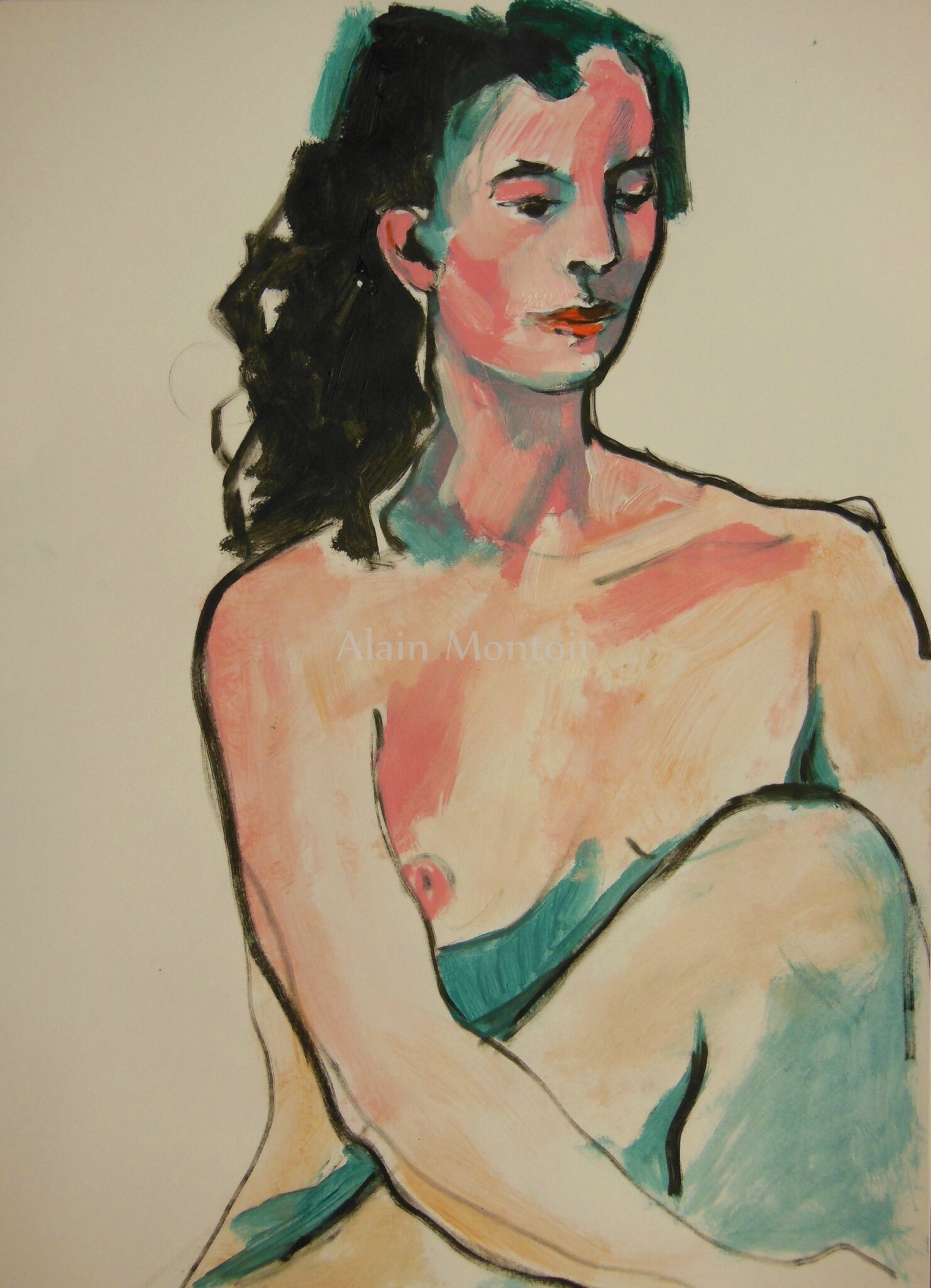 Alain Montoir Avignon dessin peinture de nu (13)