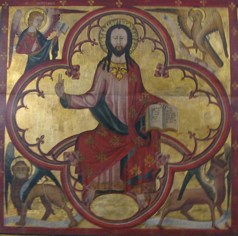 Christ avec les 4 évangélistes, musée Bode