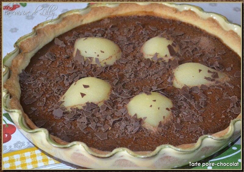 tarte poire-chocolat