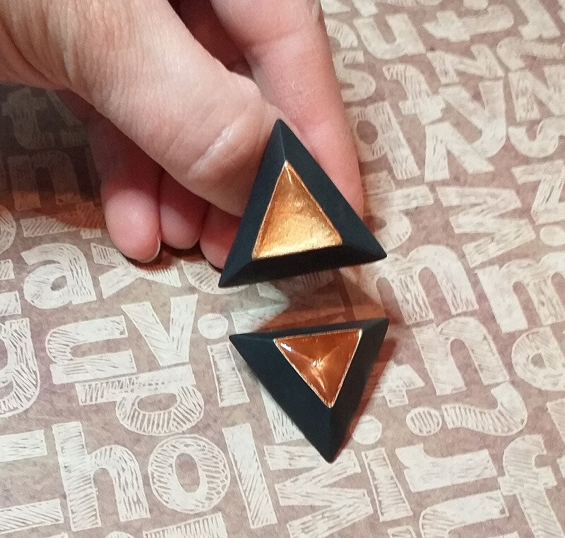 SOLY CAT- BAGUE & BROCHE TRIANGLE