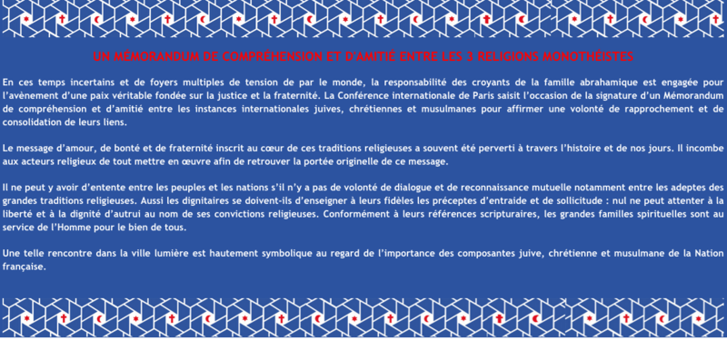 CONFERENCE INTERNATIONALE DE PARIS POUR LA PAIX ET LA SOLIDARITE MEDIA DIXIT WORLD