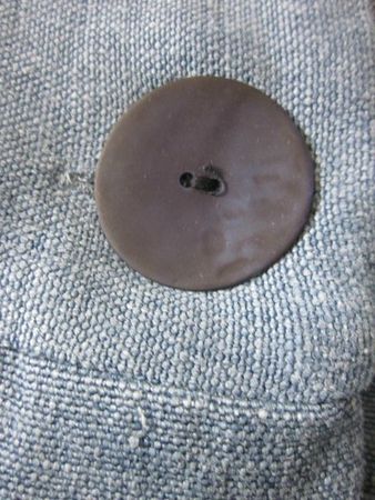 Manteau d'été bicolore en lin jeans et marine (7)