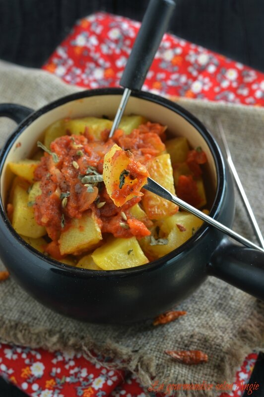 recette pommes de terre - patatas bravas fenouil 1