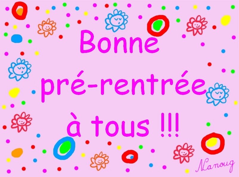bonne pré-rentree 2017