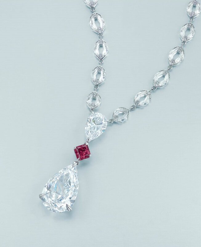 A unique diamond and coloured diamond pendant necklace, by Nirav Modi;