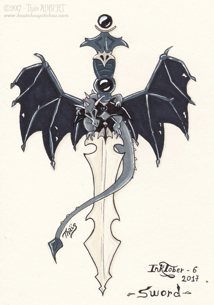 Inktober 06-sword