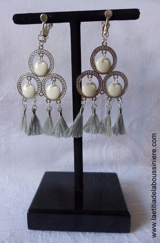 BO Philomène argenté (blanc et gris) - 21 €