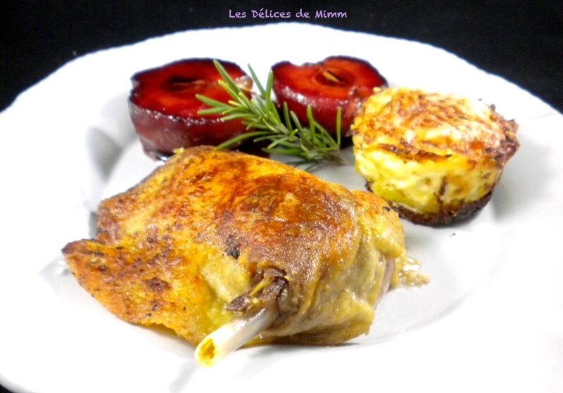 Cuisses de canard confit aux pommes d’amour 2