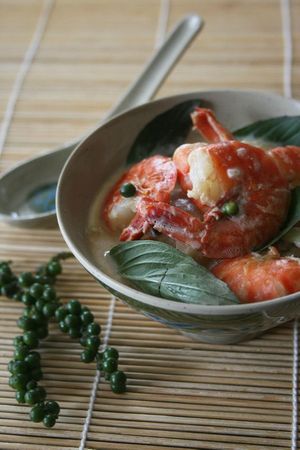 Curry vert de crevettes 3
