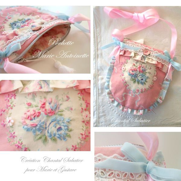 pochette romantique marie antoinette creation chantal Sabatier