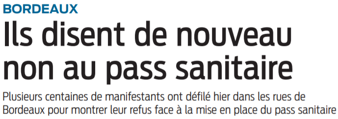 2021 07 18 SO Bordeaux Ils disent de nouveau non au pass sanitaire