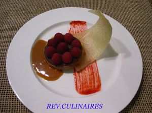 sablé framboise caramel