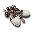 A conch pearl and diamond brooch, English, <b>circa</b> <b>1880</b>