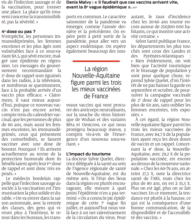 2022 08 20 SO Mieux vaut booster l'immunité avec un deuxième rappel2