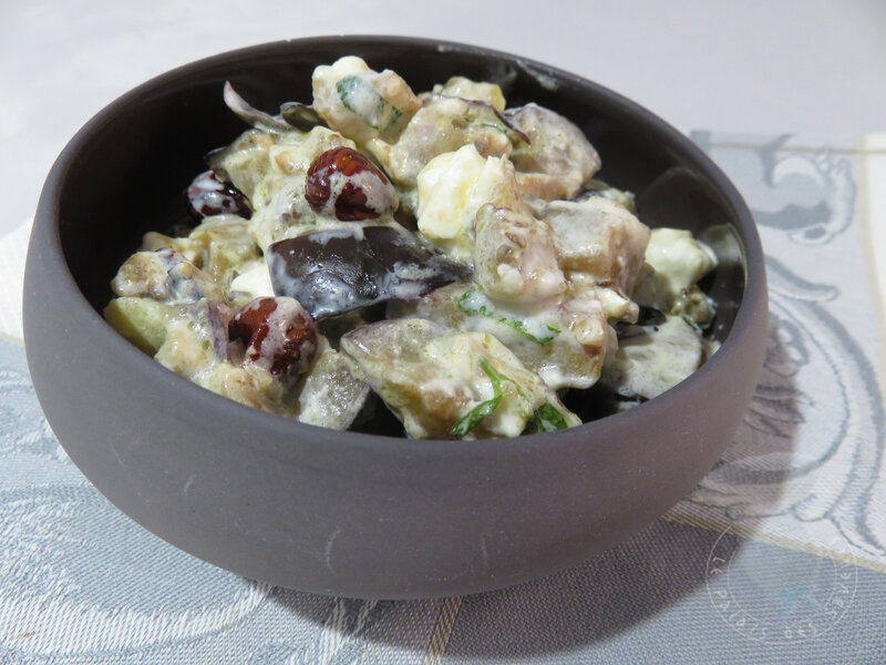 Salade d'aubergines à la féta
